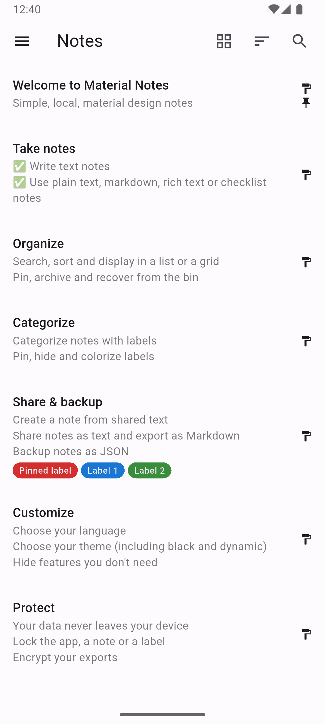 Скриншот 8 — Material Notes