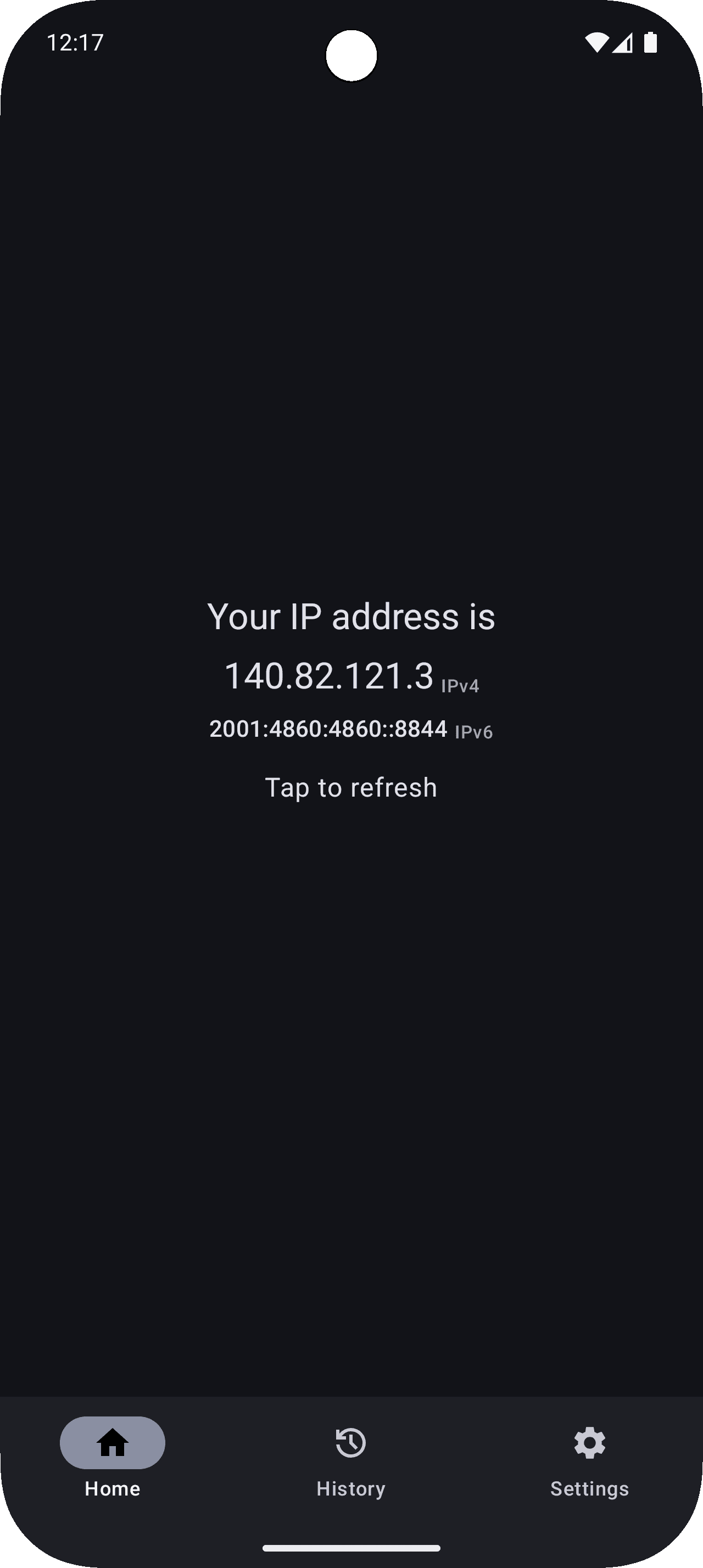 Скриншот 1 — Find my IP