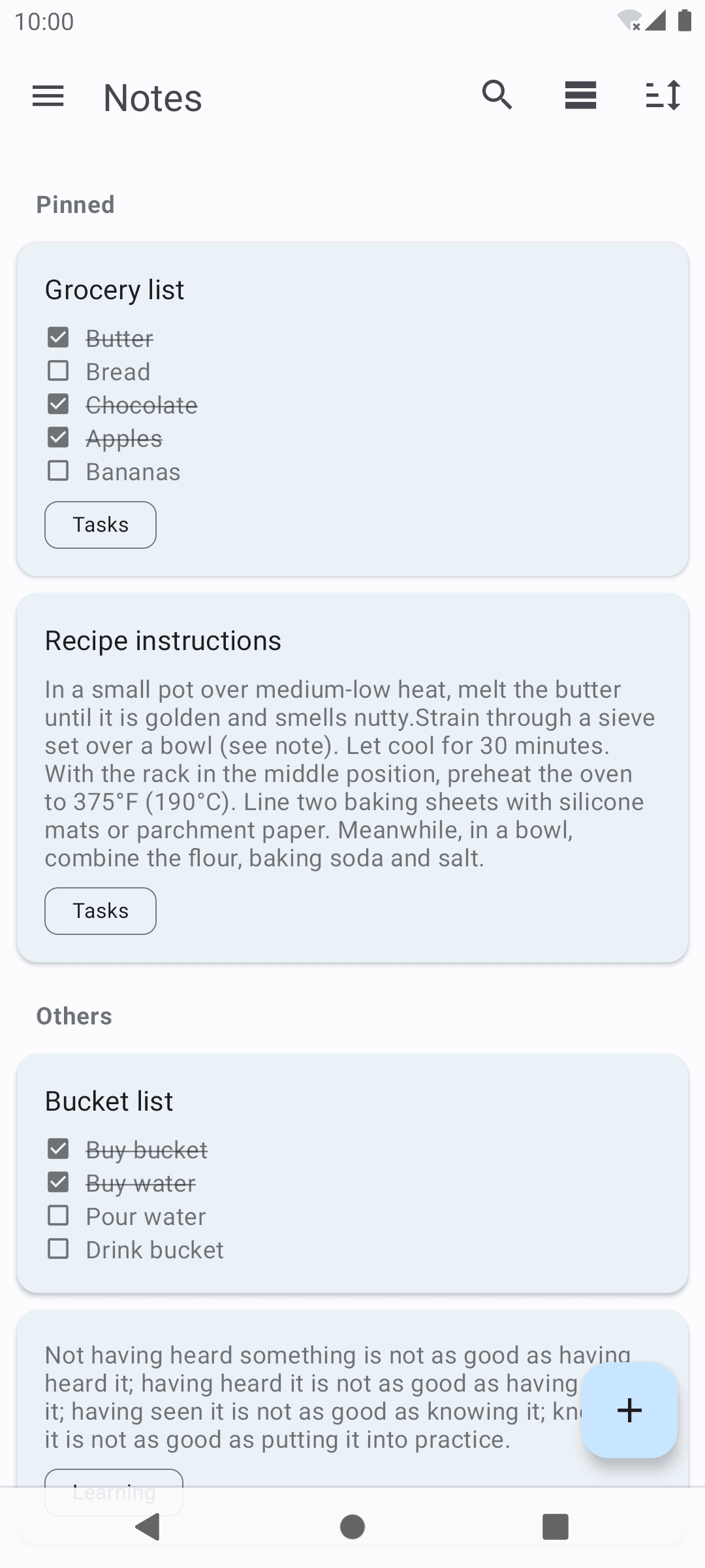 Скриншот 2 — Another notes app