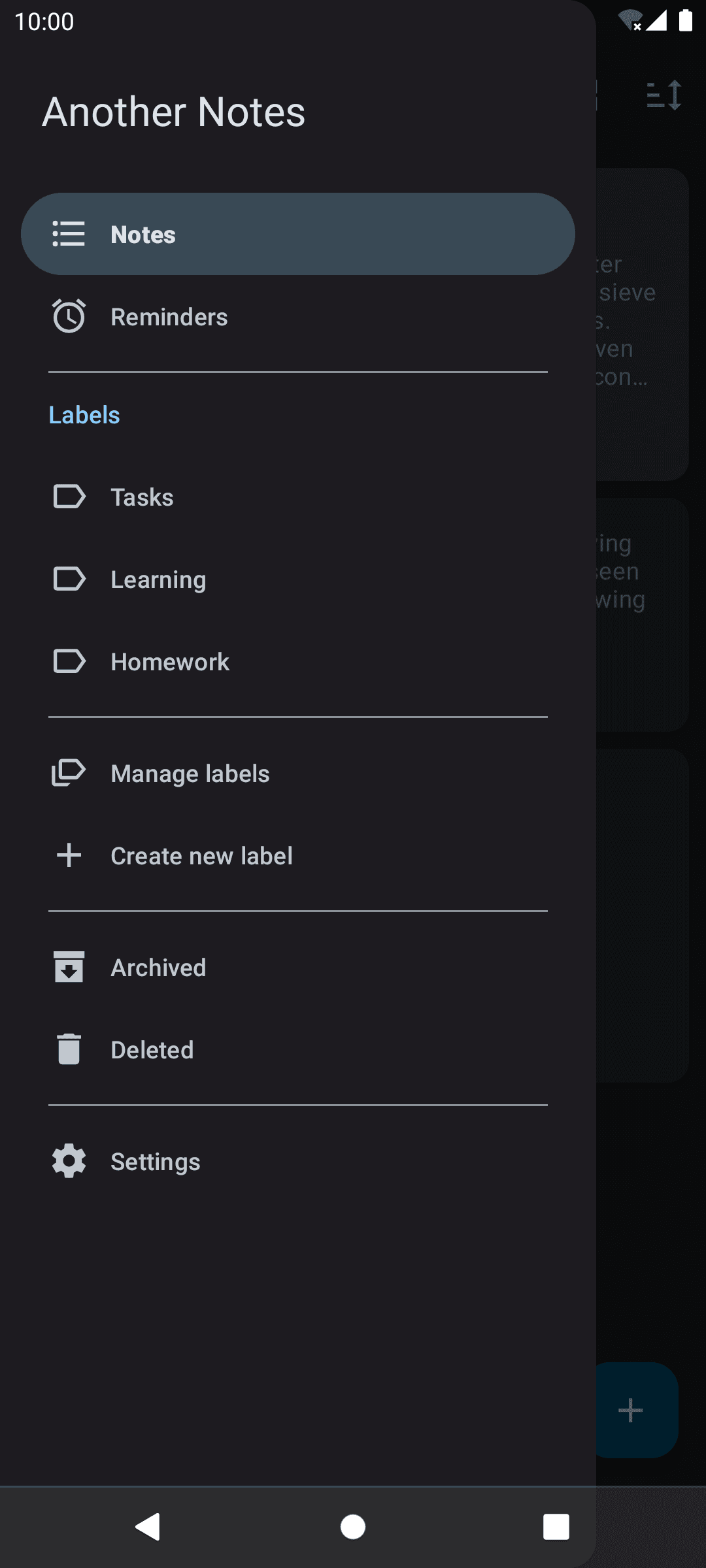 Скриншот 5 — Another notes app