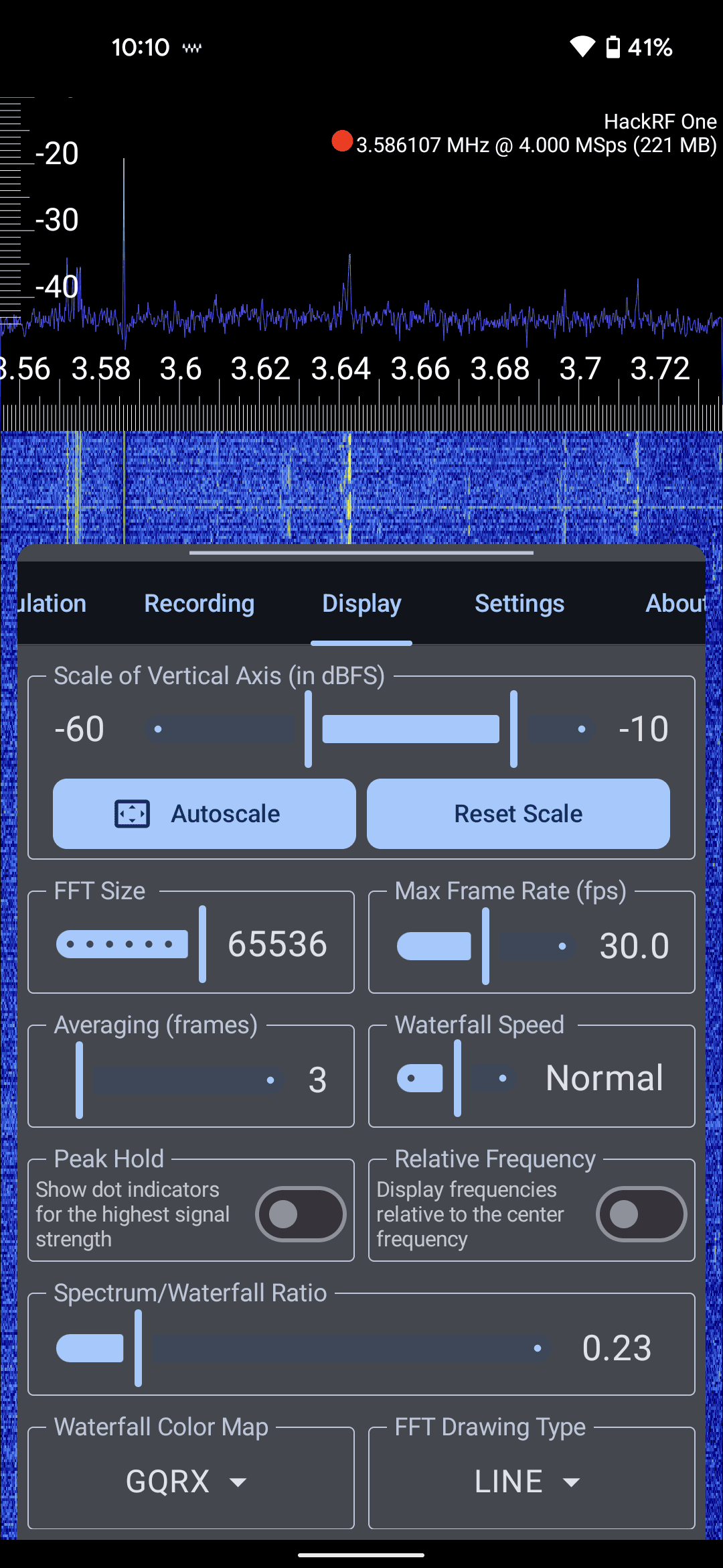 Скриншот 5 — RF Analyzer (FOSS)