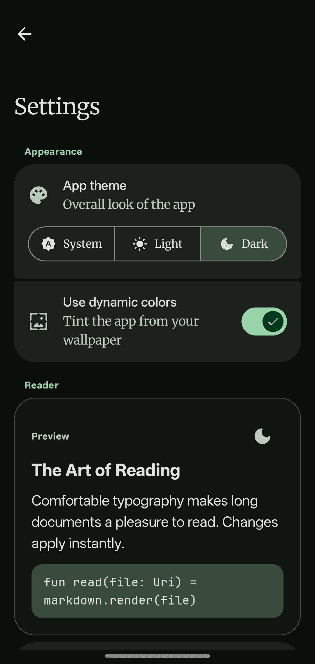 Скриншот 5 — MarkReader - Markdown Reader