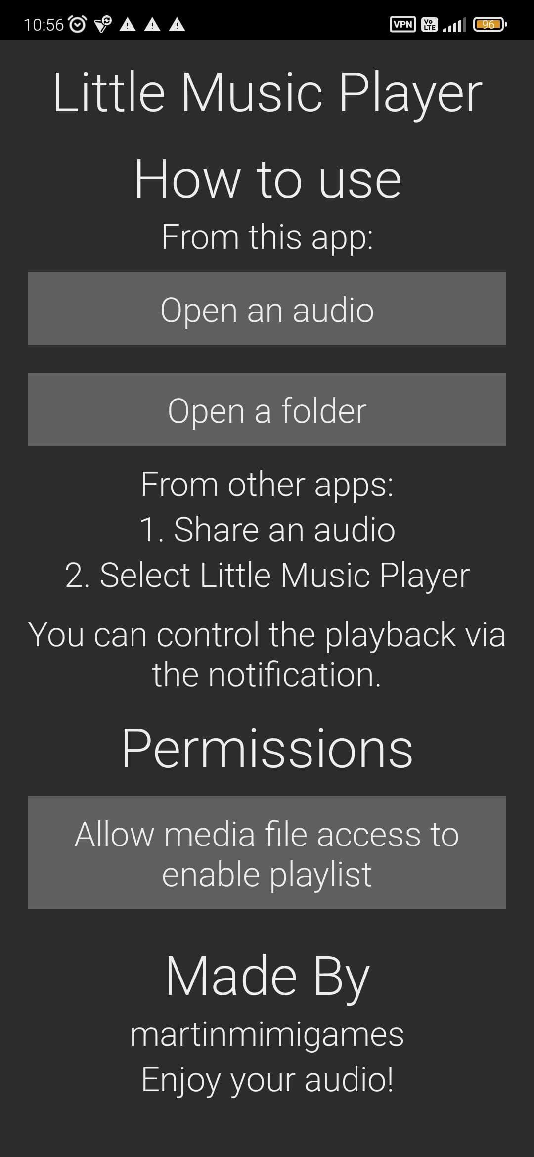Скриншот 2 — Little Music Player