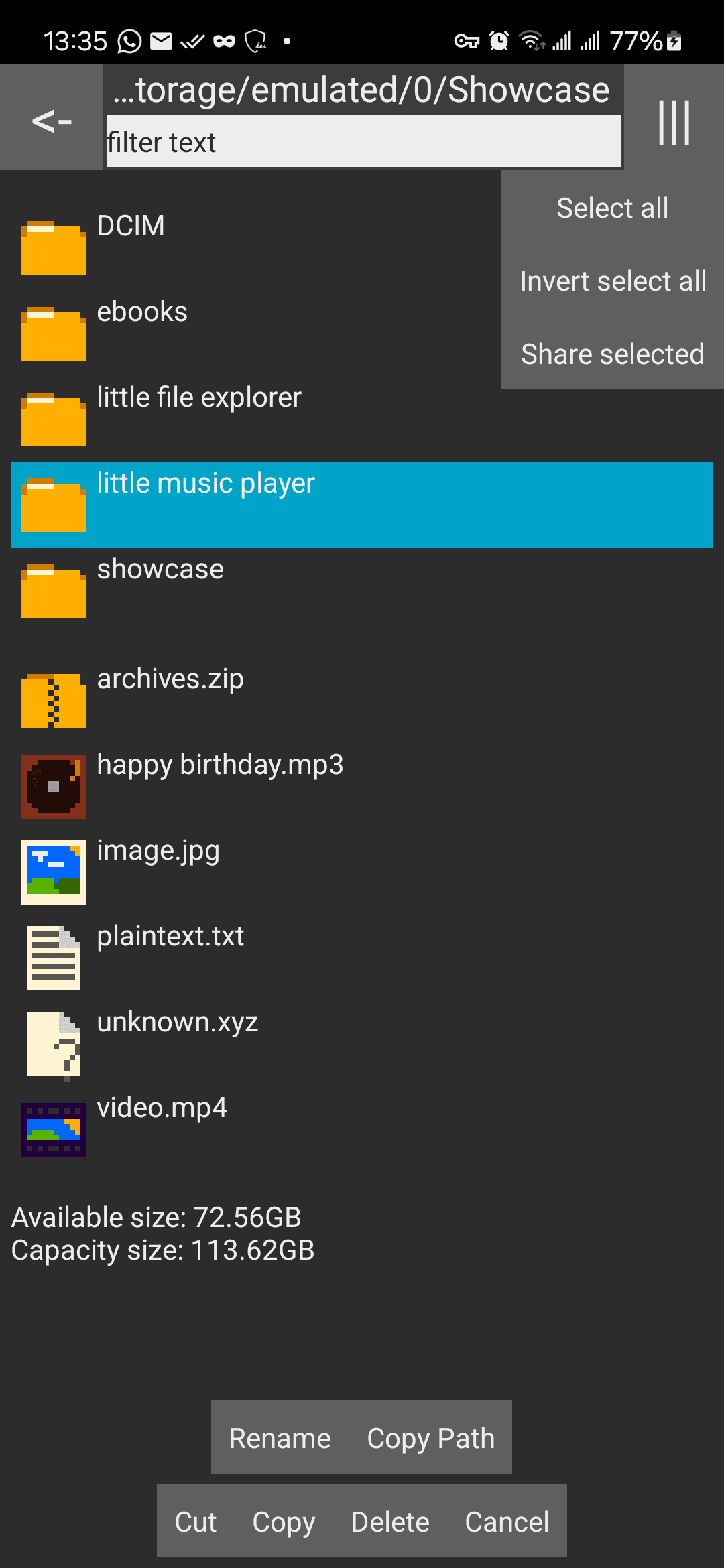 Скриншот 6 — Little File Explorer