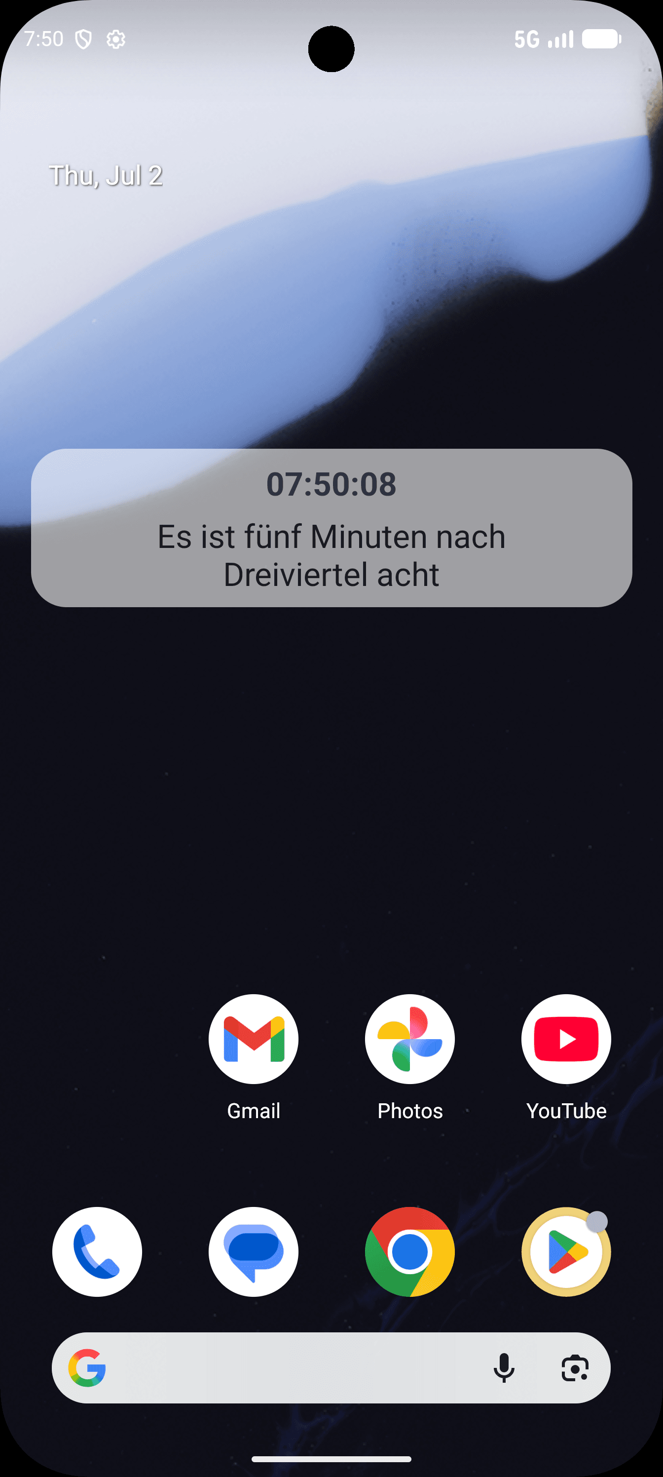 Скриншот 1 — Math Clock