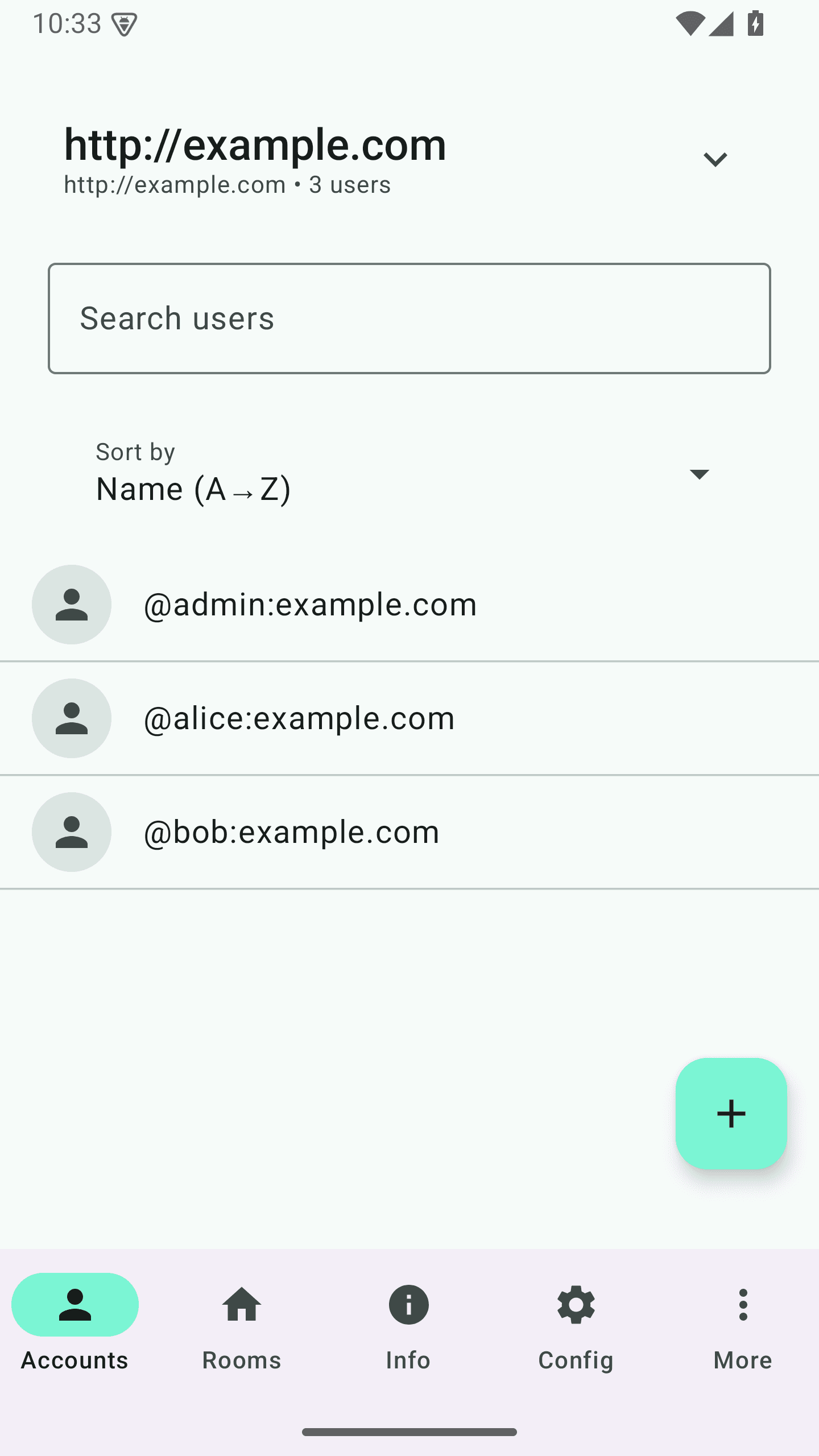 Скриншот 1 — Matrix Synapse Manager
