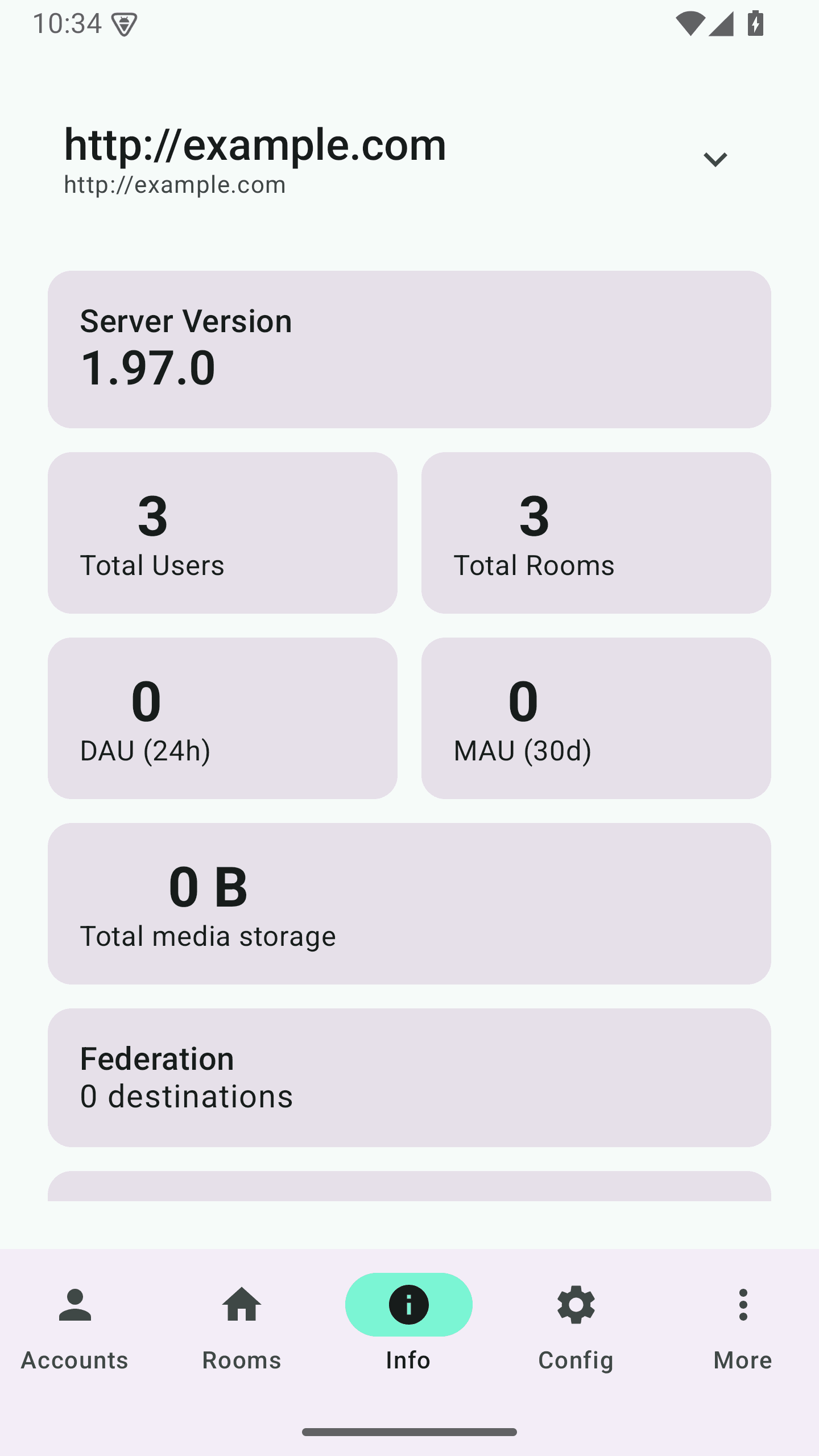 Скриншот 3 — Matrix Synapse Manager
