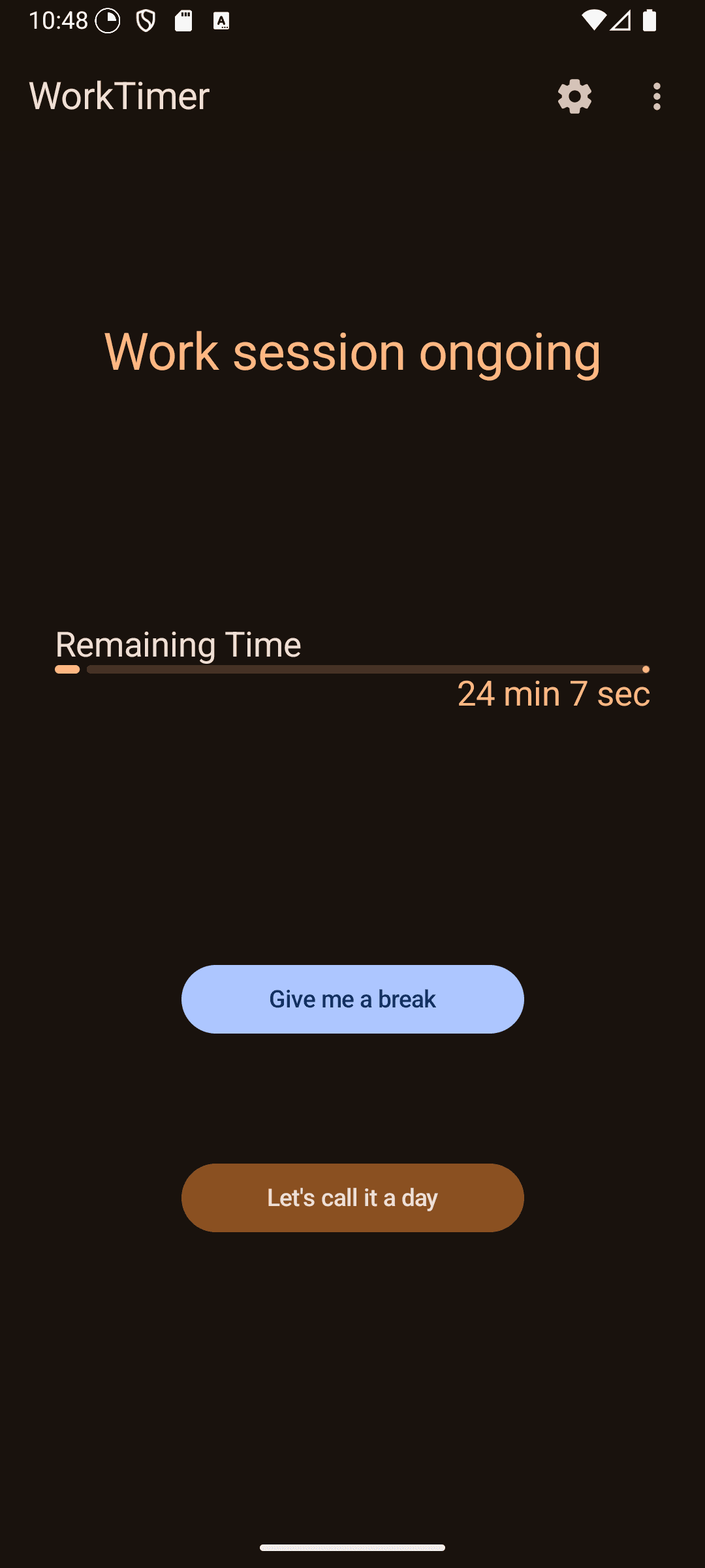 Скриншот 2 — WorkTimer