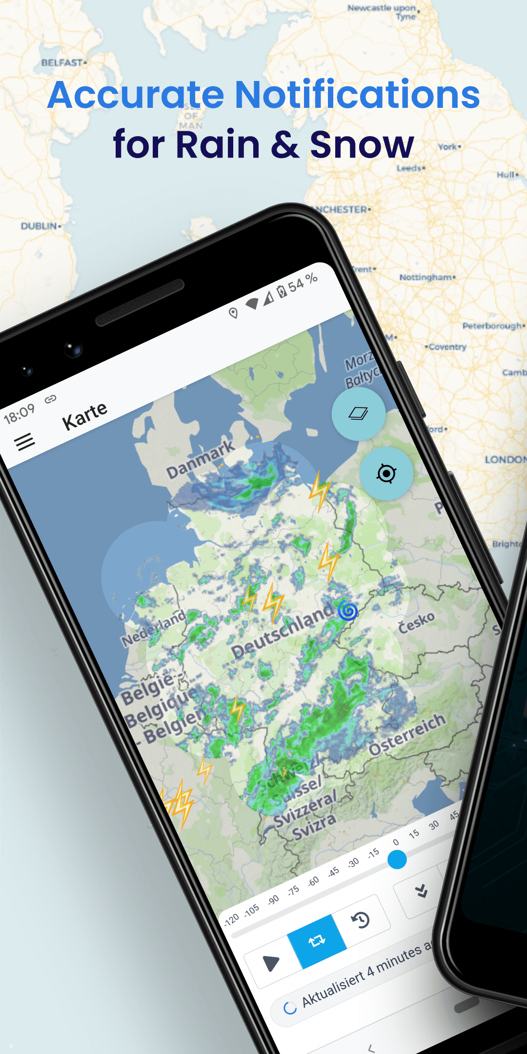Скриншот 1 — Meteocool - Rain radar