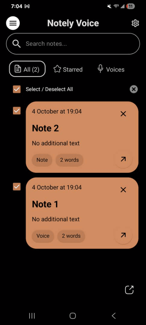 Скриншот 5 — Notely Voice: AI Voice to Text