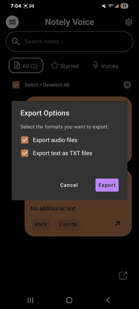 Скриншот 6 — Notely Voice: AI Voice to Text