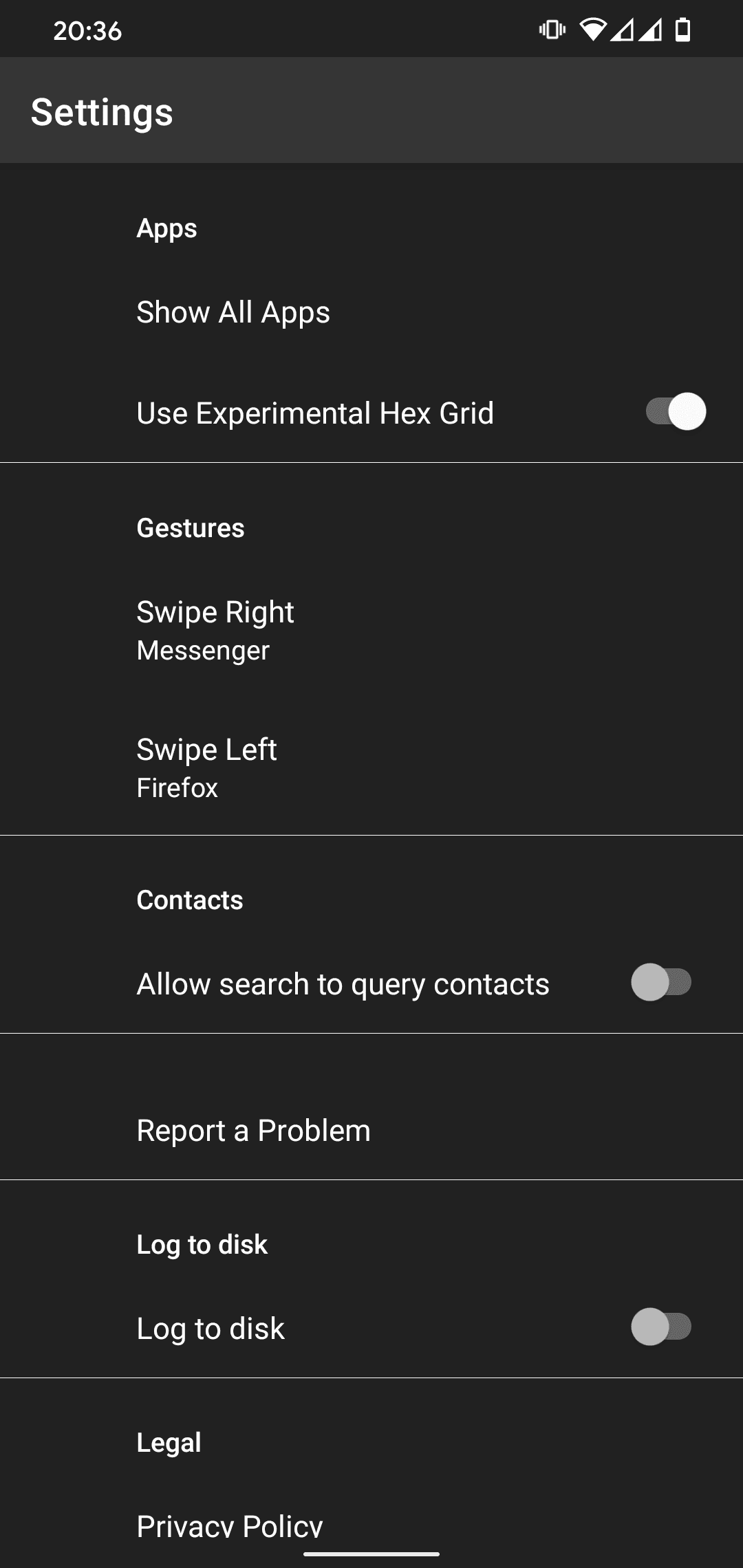 Скриншот 2 — Hex Launcher