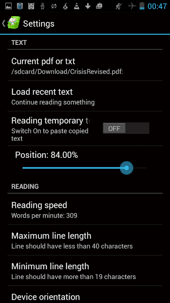 Скриншот 5 — Comfort Reader