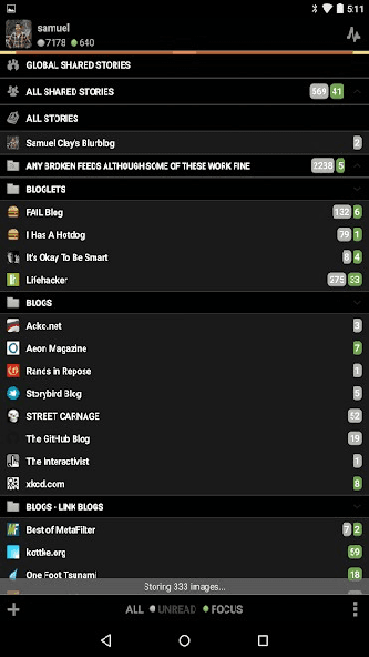 Скриншот 2 — NewsBlur - News reader