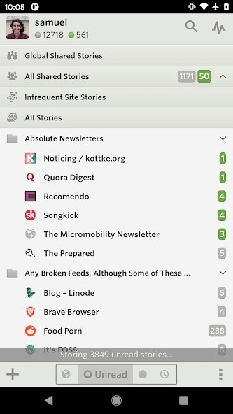 Скриншот 7 — NewsBlur - News reader