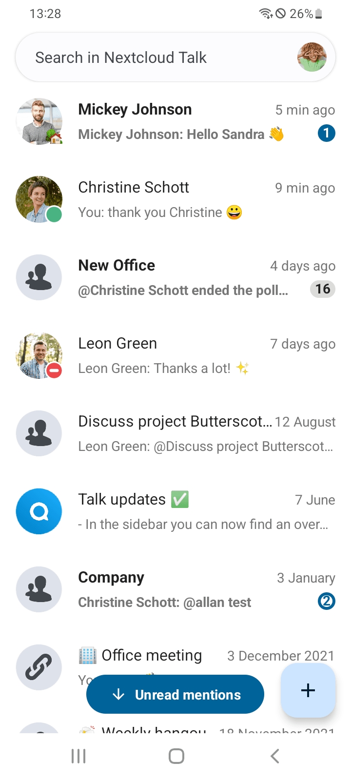 Скриншот 4 — Nextcloud Talk