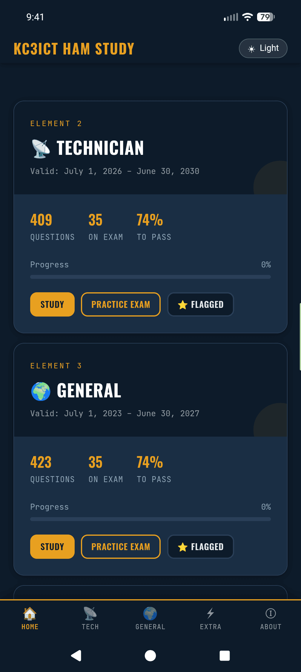 Скриншот 6 — KC3ICT Ham Study