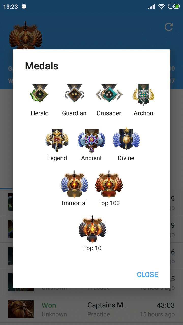 Скриншот 2 — Dagger: Dota 2 Stats