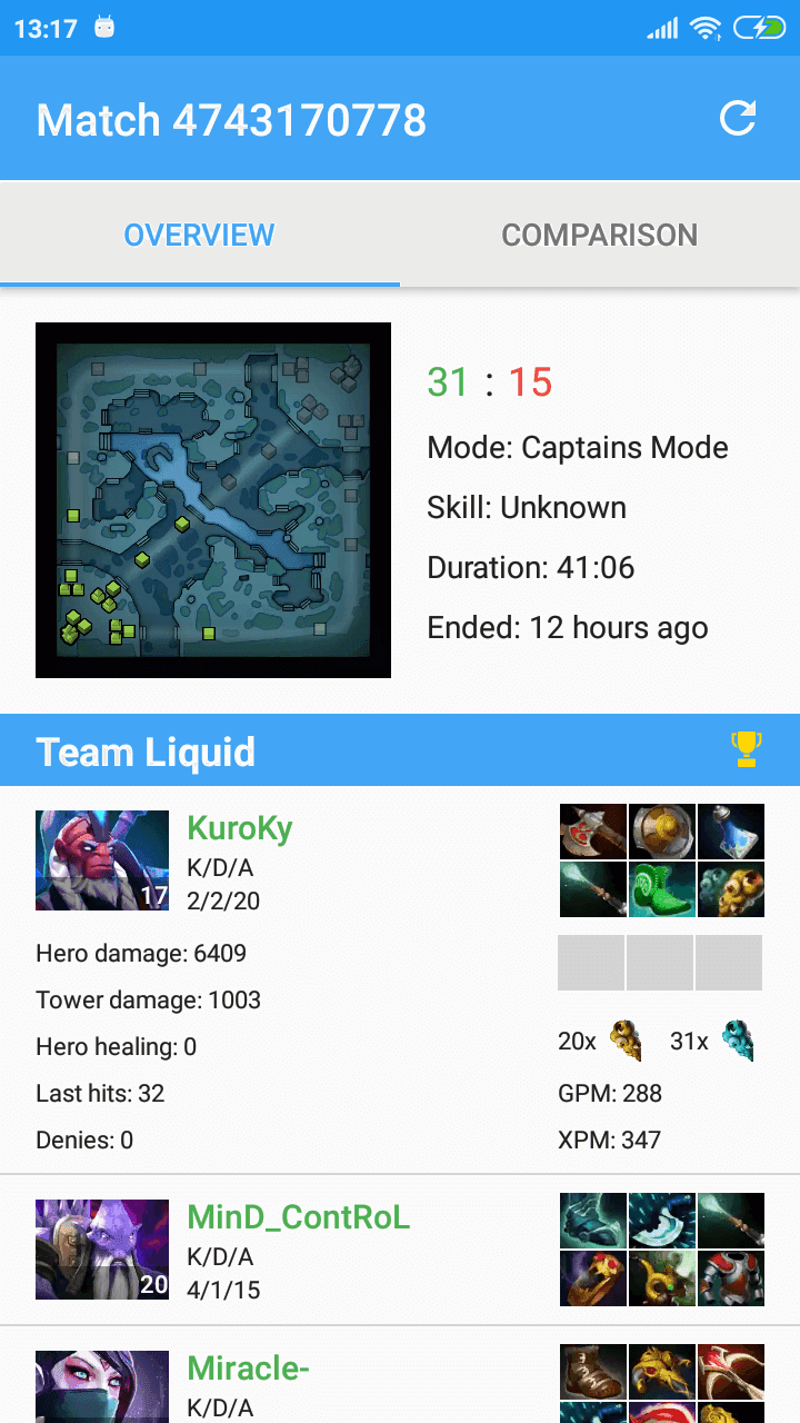 Скриншот 3 — Dagger: Dota 2 Stats