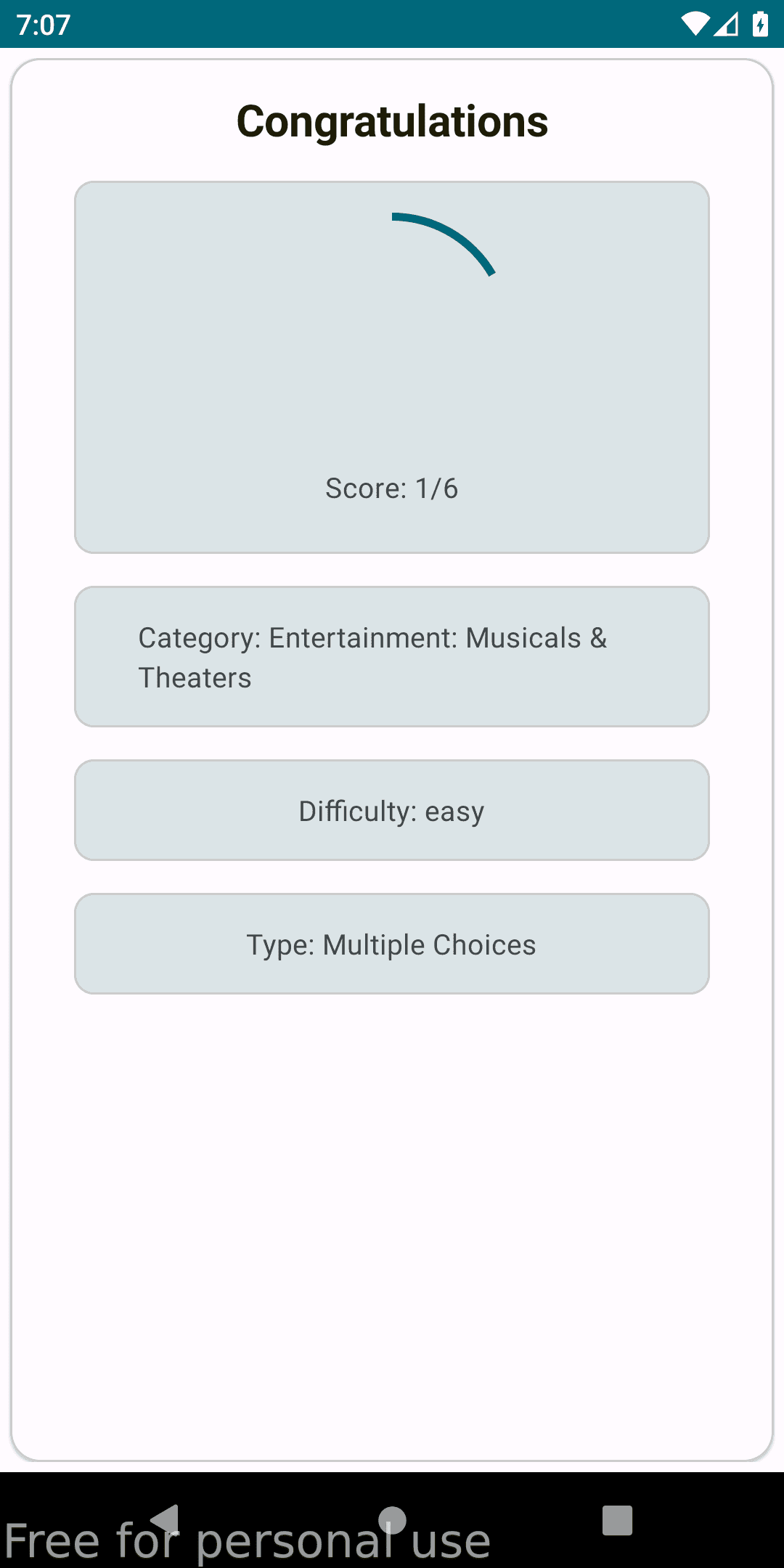 Скриншот 7 — Trivia App