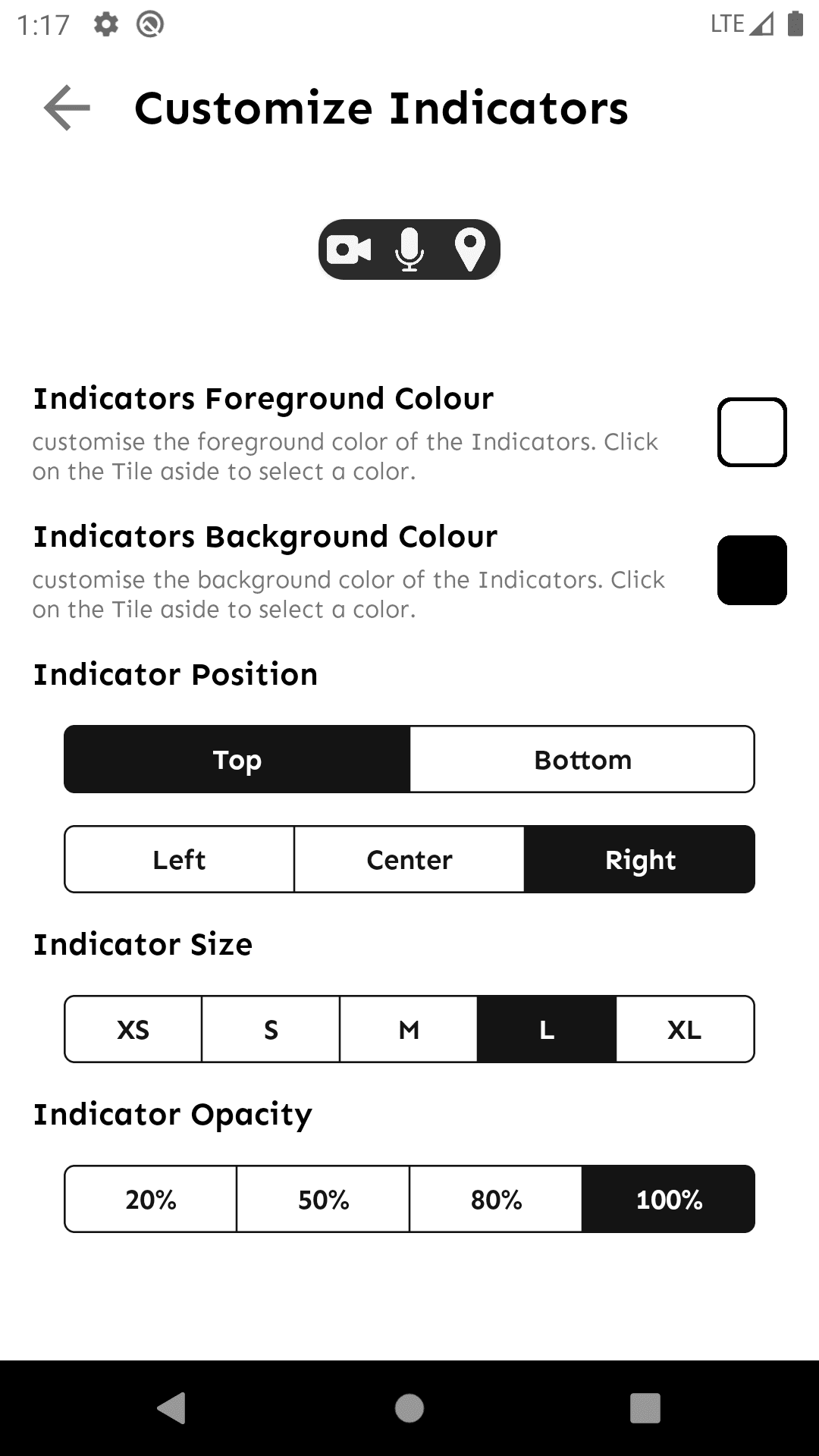 Скриншот 2 — Privacy Indicators