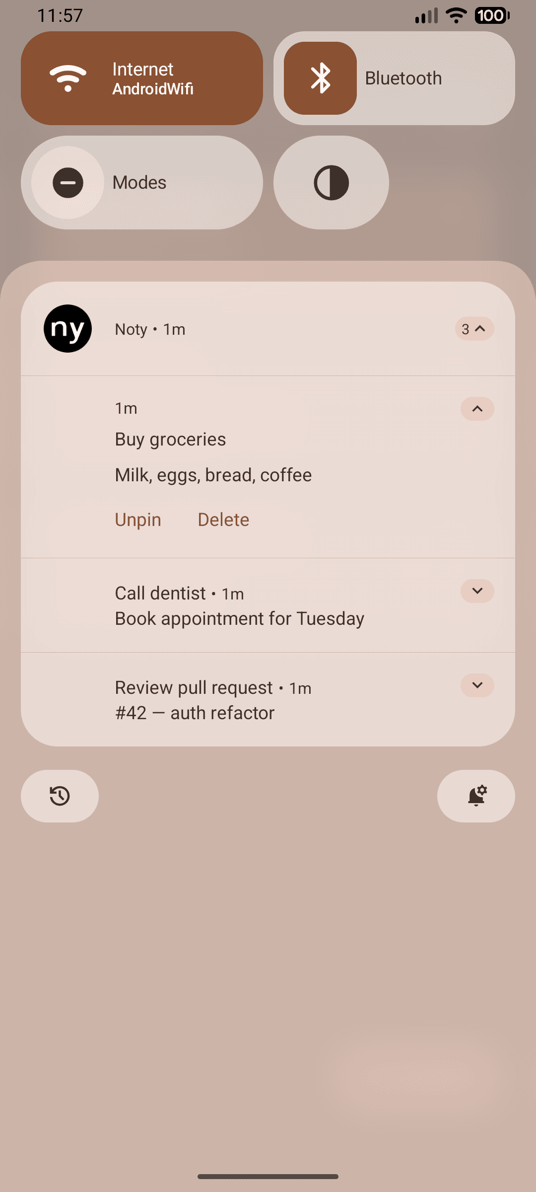Скриншот 6 — Noty - Notes in Notification