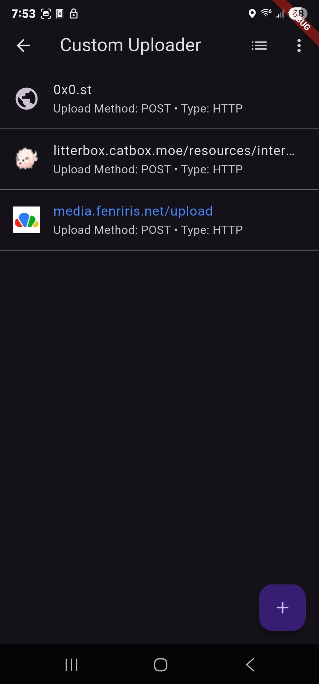 Скриншот 2 — Custom Uploader