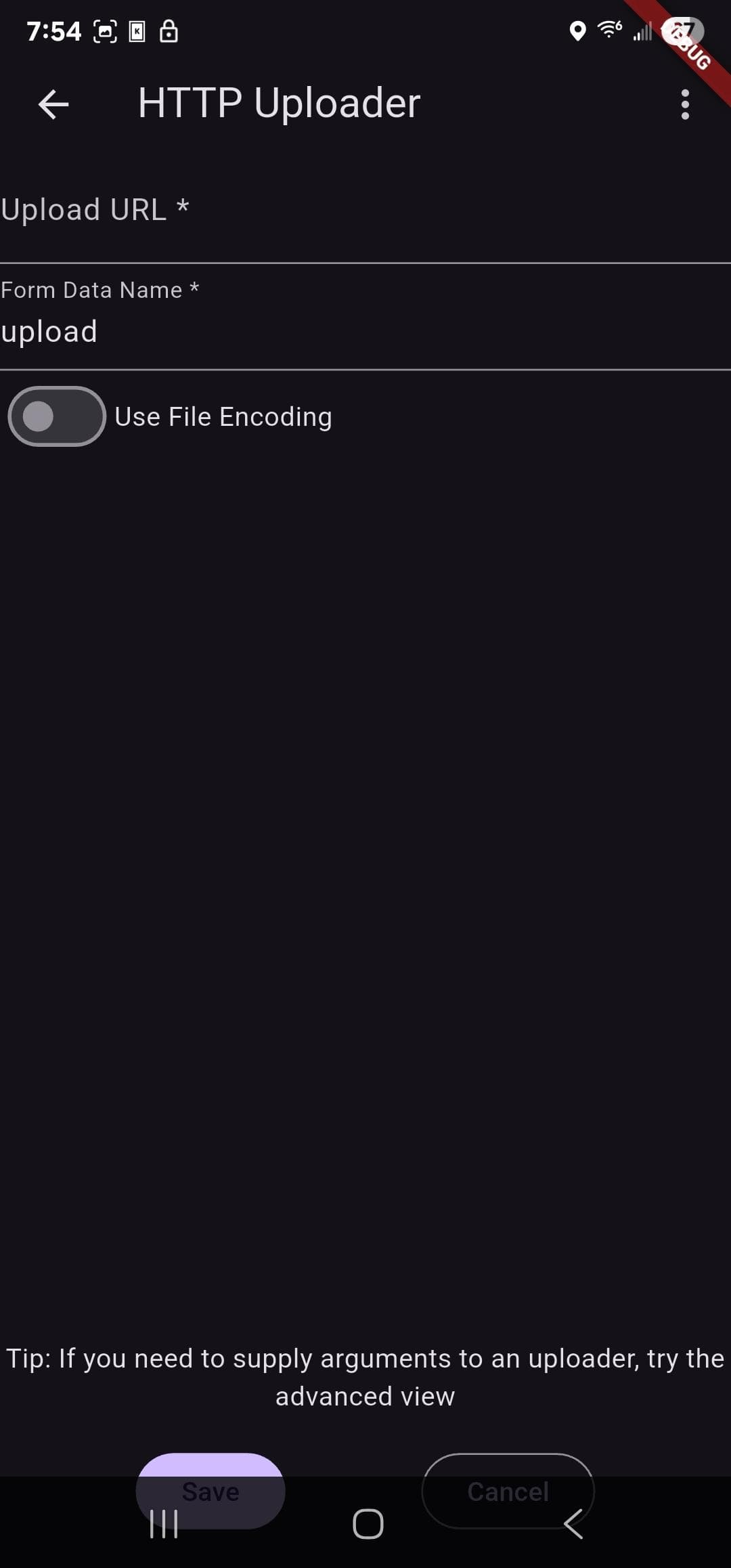 Скриншот 3 — Custom Uploader