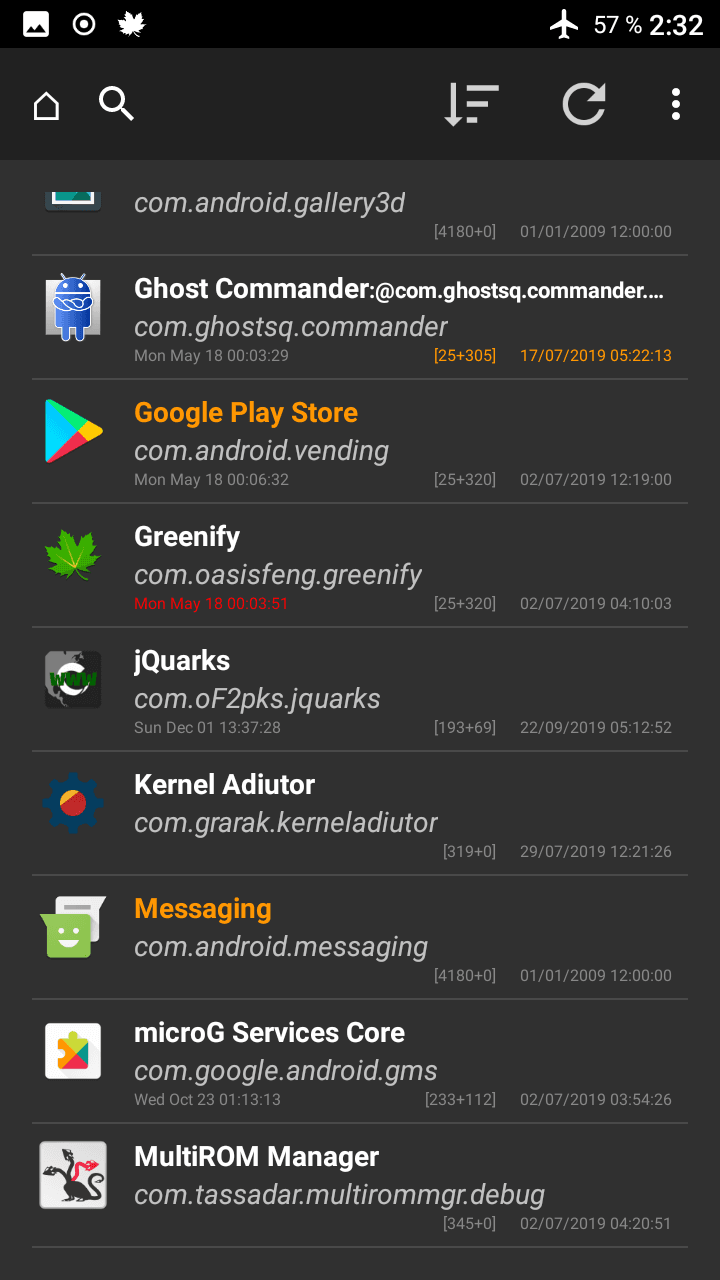 Скриншот 1 — ClassyShark3xodus - Scan apps for warnings
