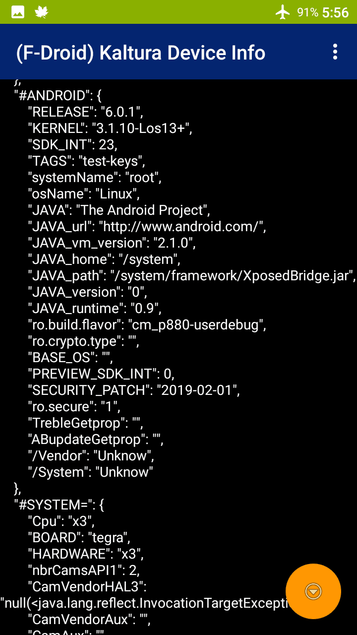 Скриншот 2 — kDI Device Info system permission