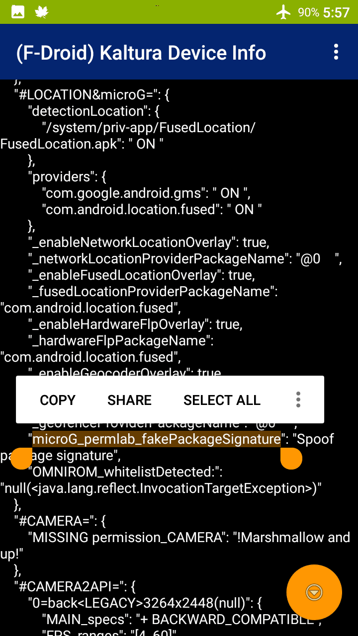 Скриншот 3 — kDI Device Info system permission