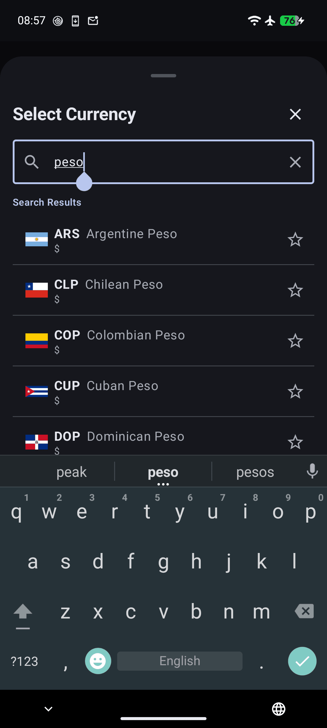Скриншот 3 — Offline Currency Converter