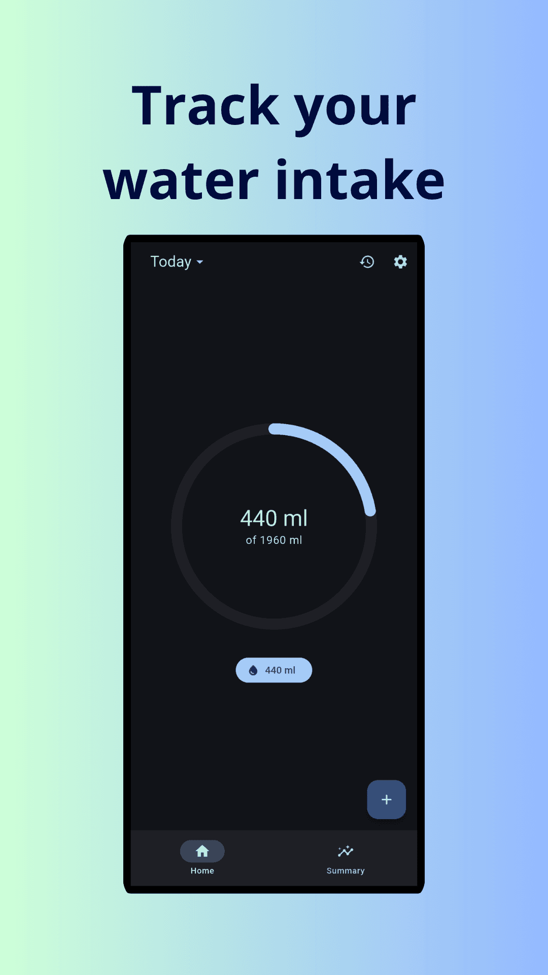 Скриншот 1 — Hidroly: Water Reminder