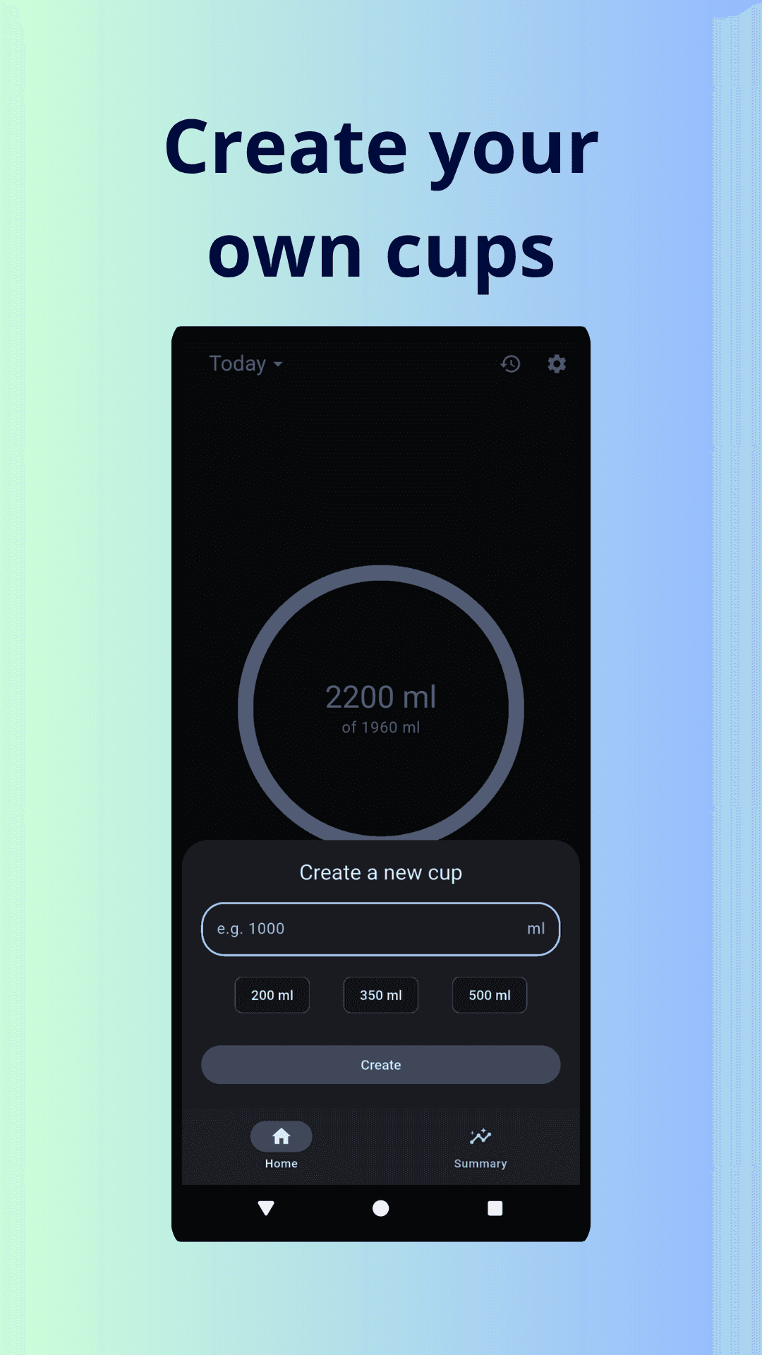 Скриншот 4 — Hidroly: Water Reminder