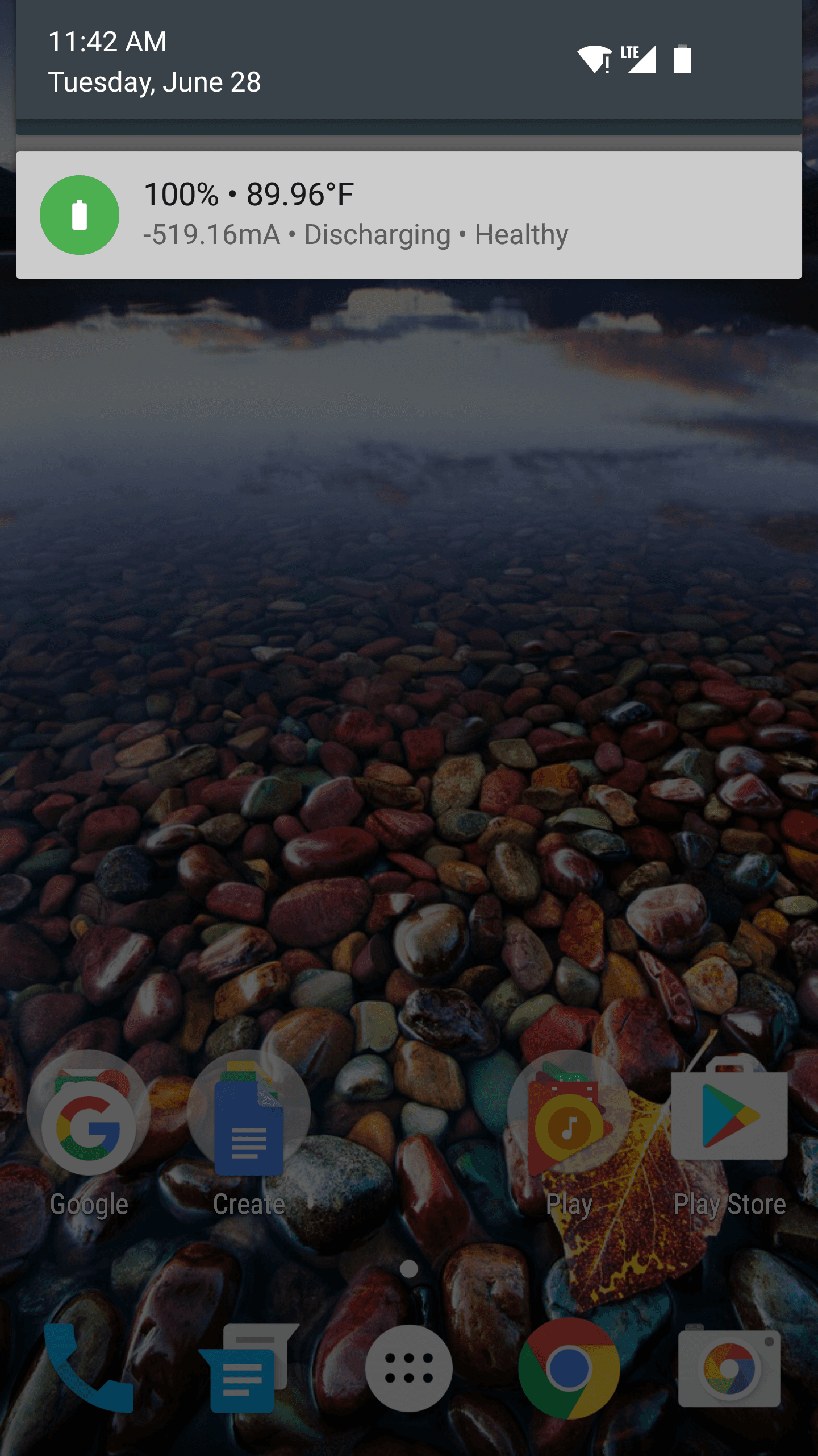 Скриншот 1 — Battery Notification