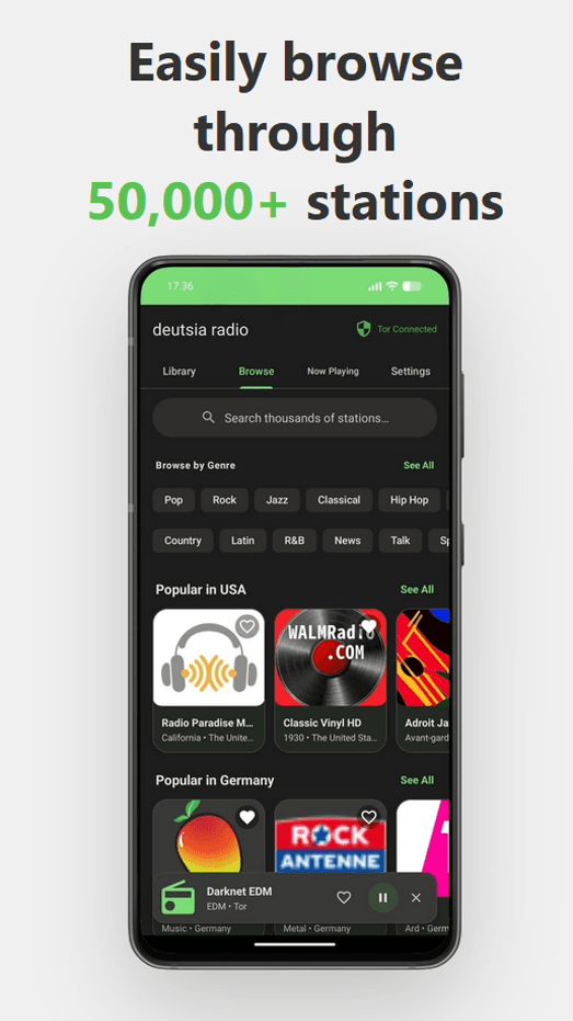 Скриншот 1 — deutsia radio