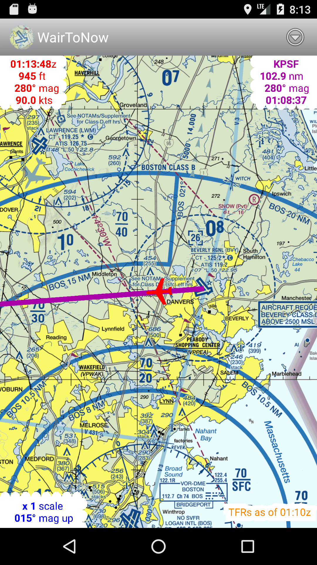 Скриншот 1 — WairToNow - Aviation Navigation