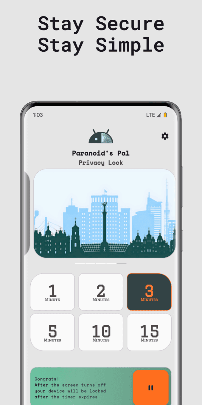 Скриншот 3 — Paranoid's Pal - Privacy Lock