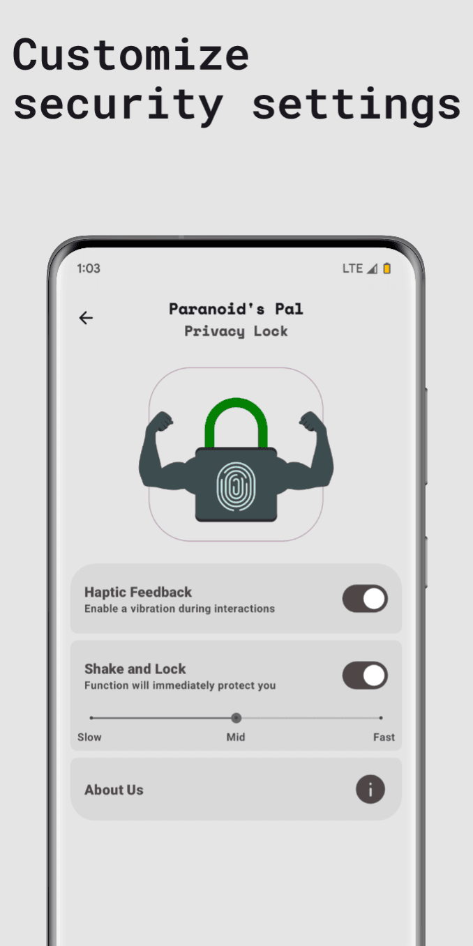 Скриншот 4 — Paranoid's Pal - Privacy Lock