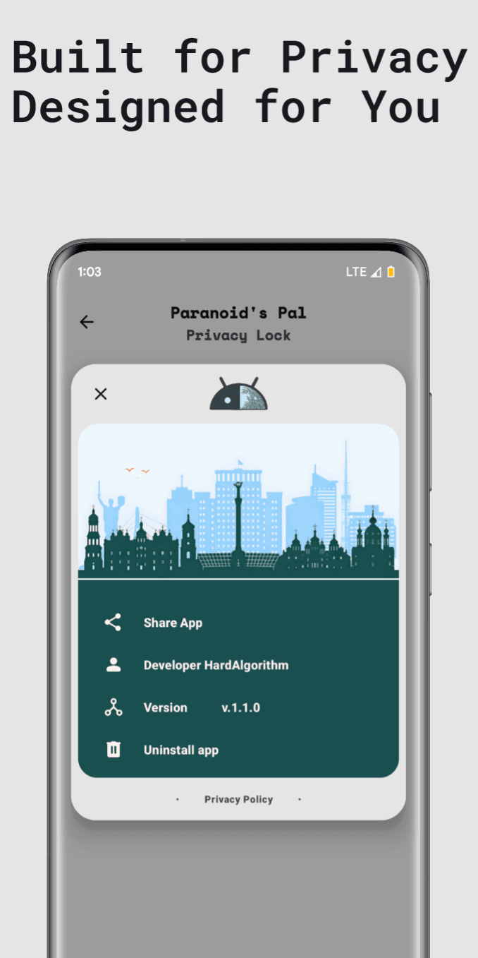 Скриншот 5 — Paranoid's Pal - Privacy Lock