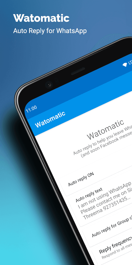 Скриншот 2 — Watomatic - Auto Reply For WhatsApp