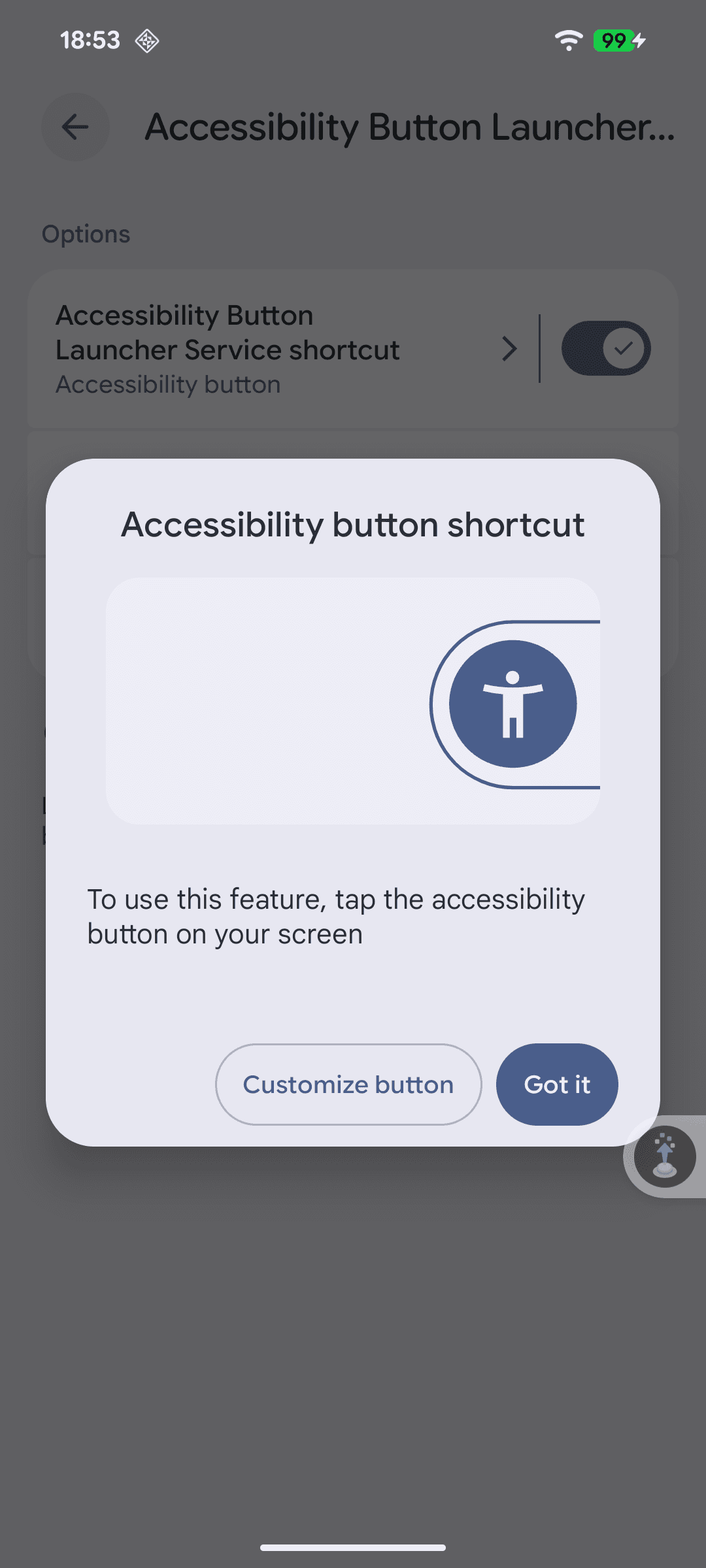 Скриншот 3 — Accessibility Button Launcher