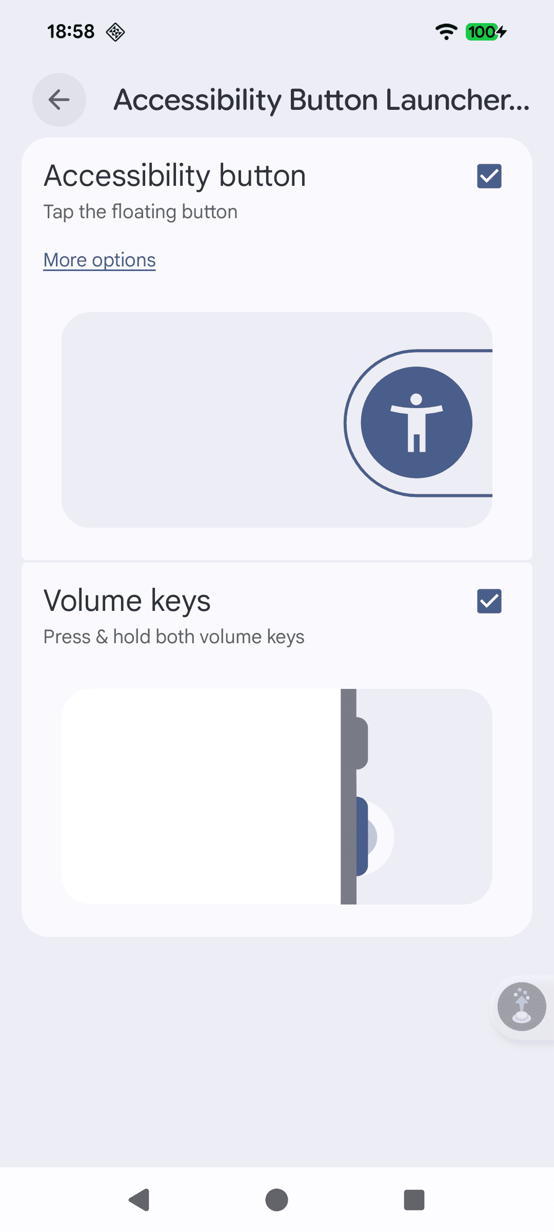 Скриншот 5 — Accessibility Button Launcher