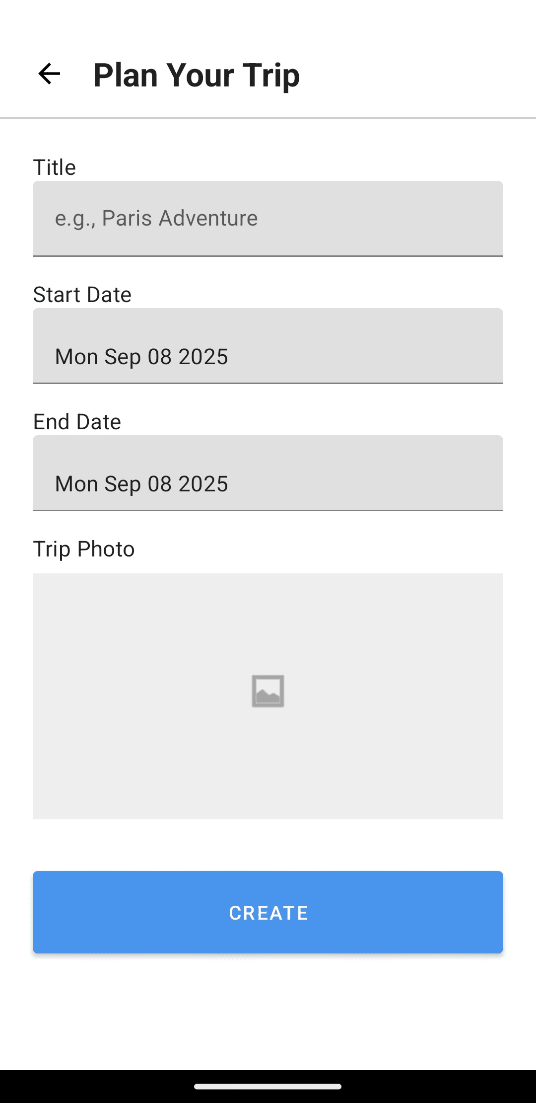 Скриншот 2 — Itinerary Planner