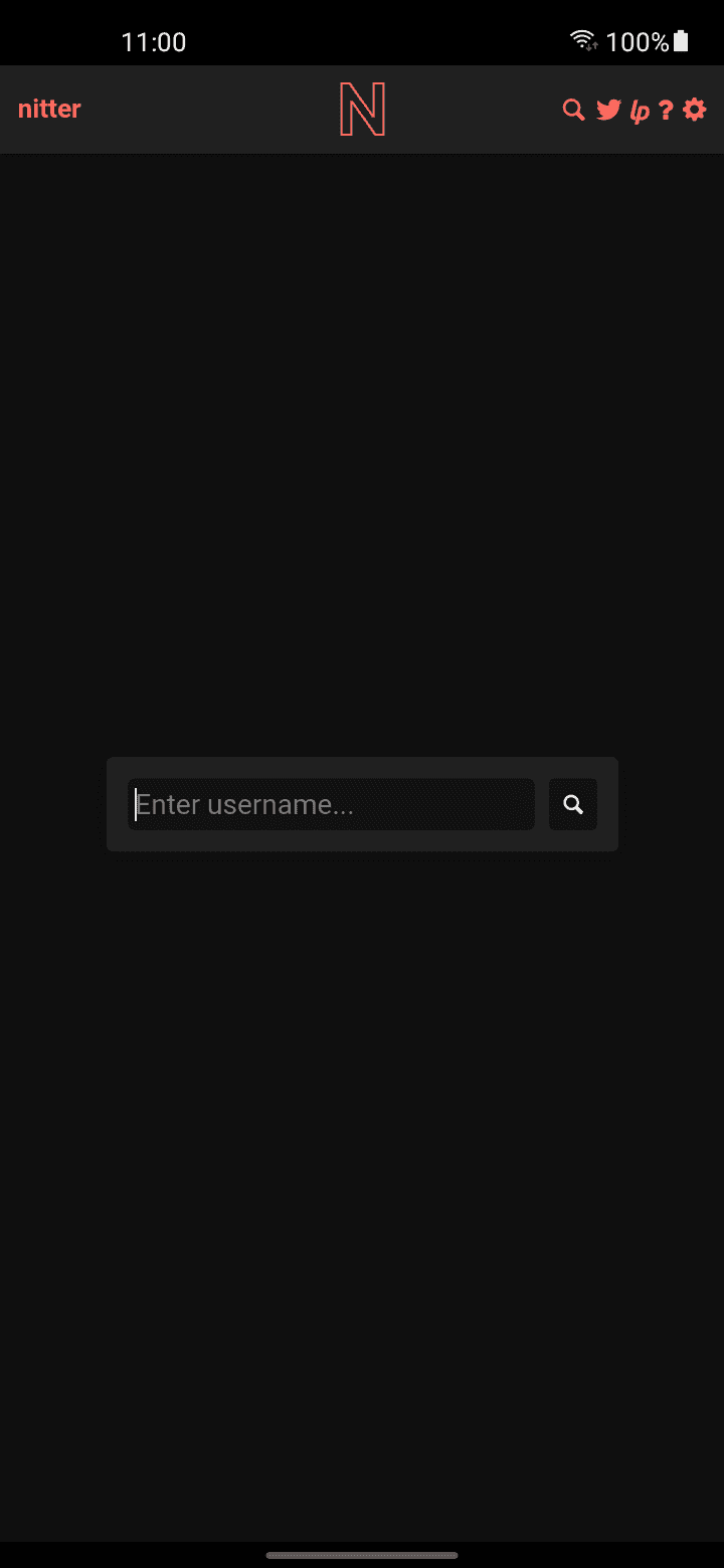 Скриншот 1 — Nitter for Android