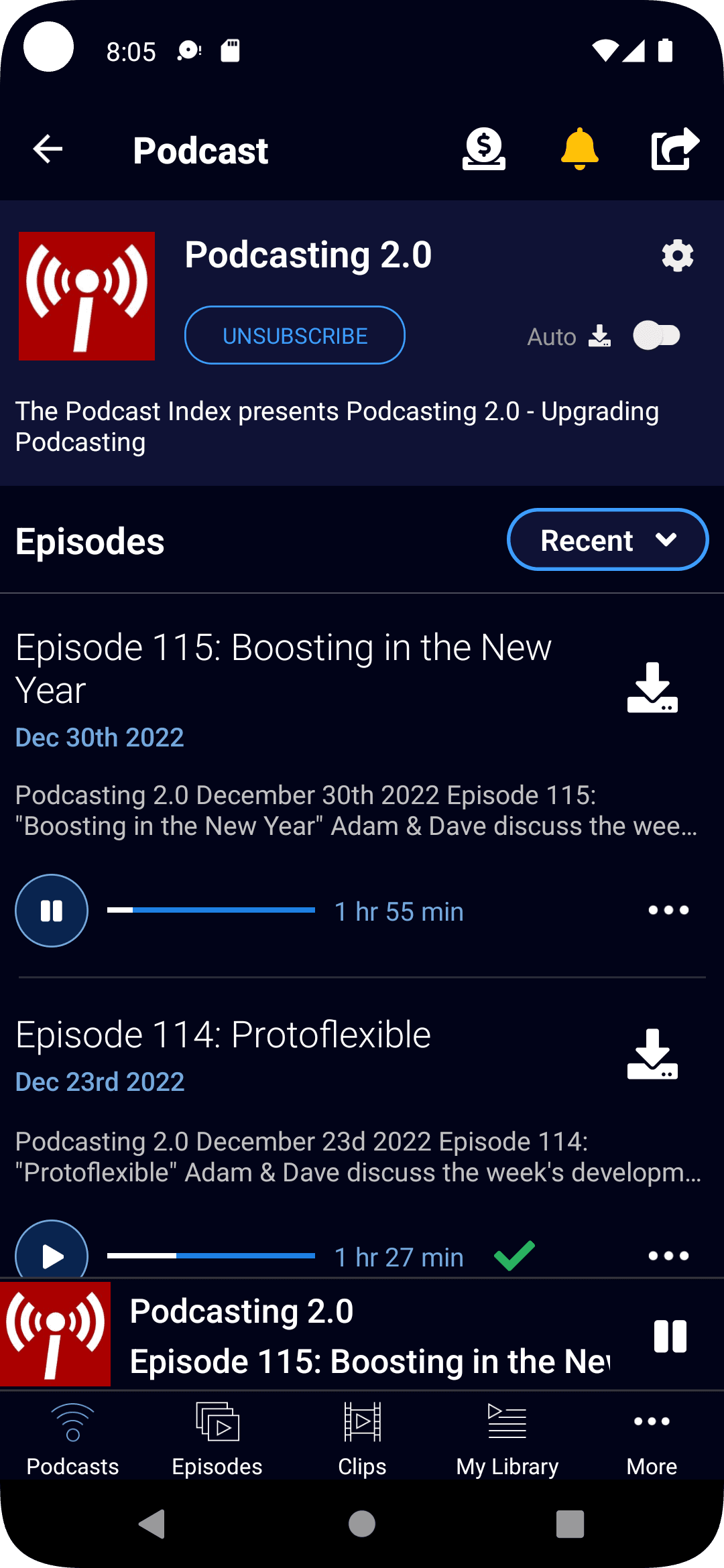Скриншот 2 — Podverse