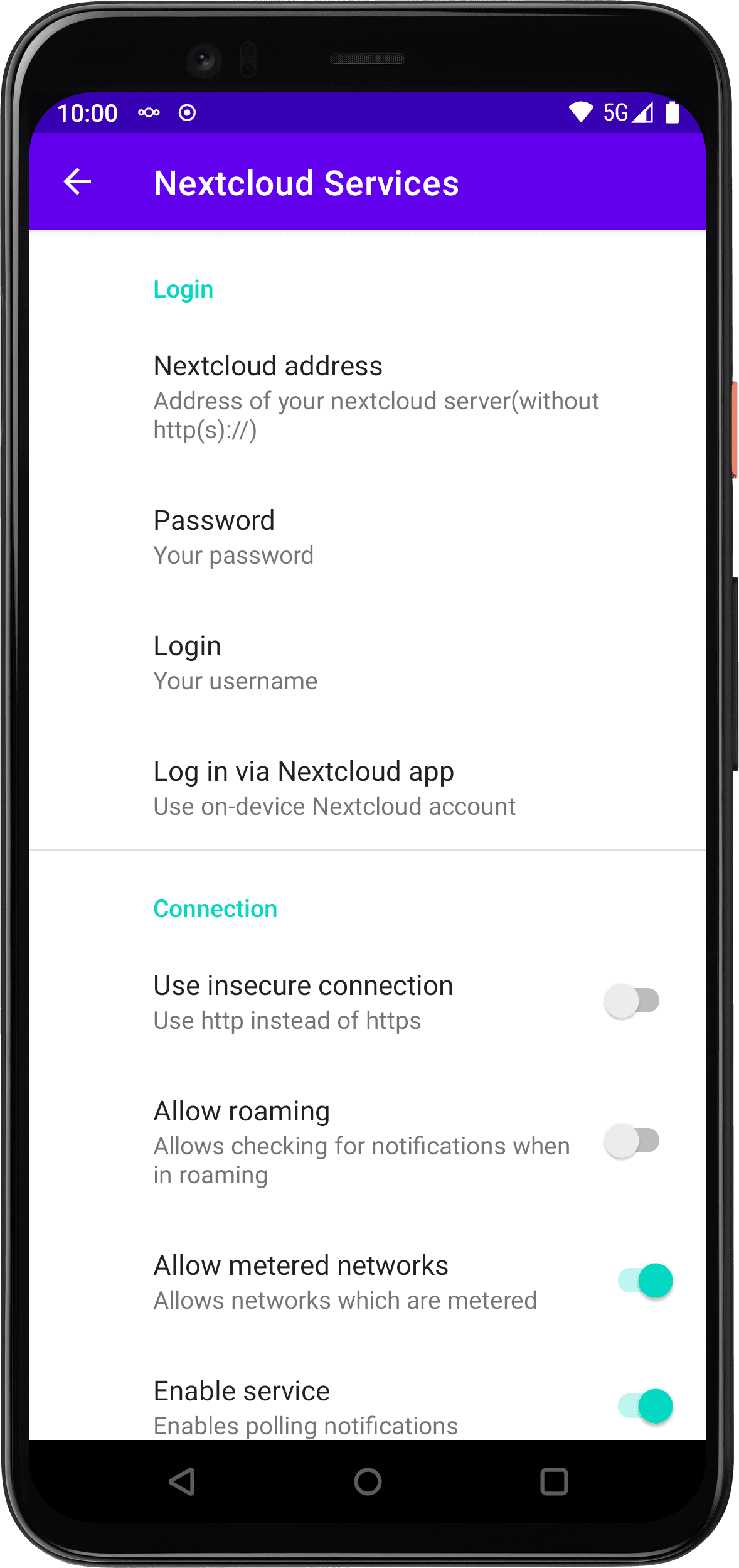 Скриншот 1 — NextcloudServices