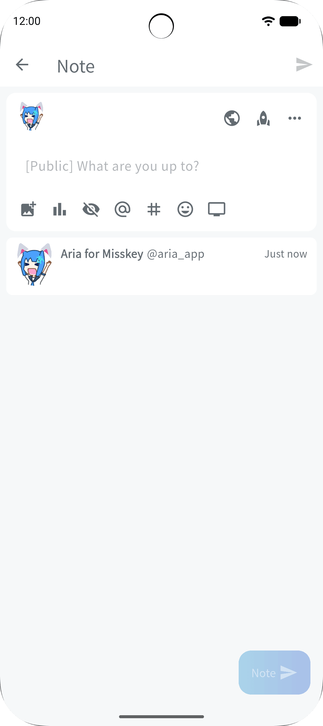 Скриншот 3 — Aria for Misskey