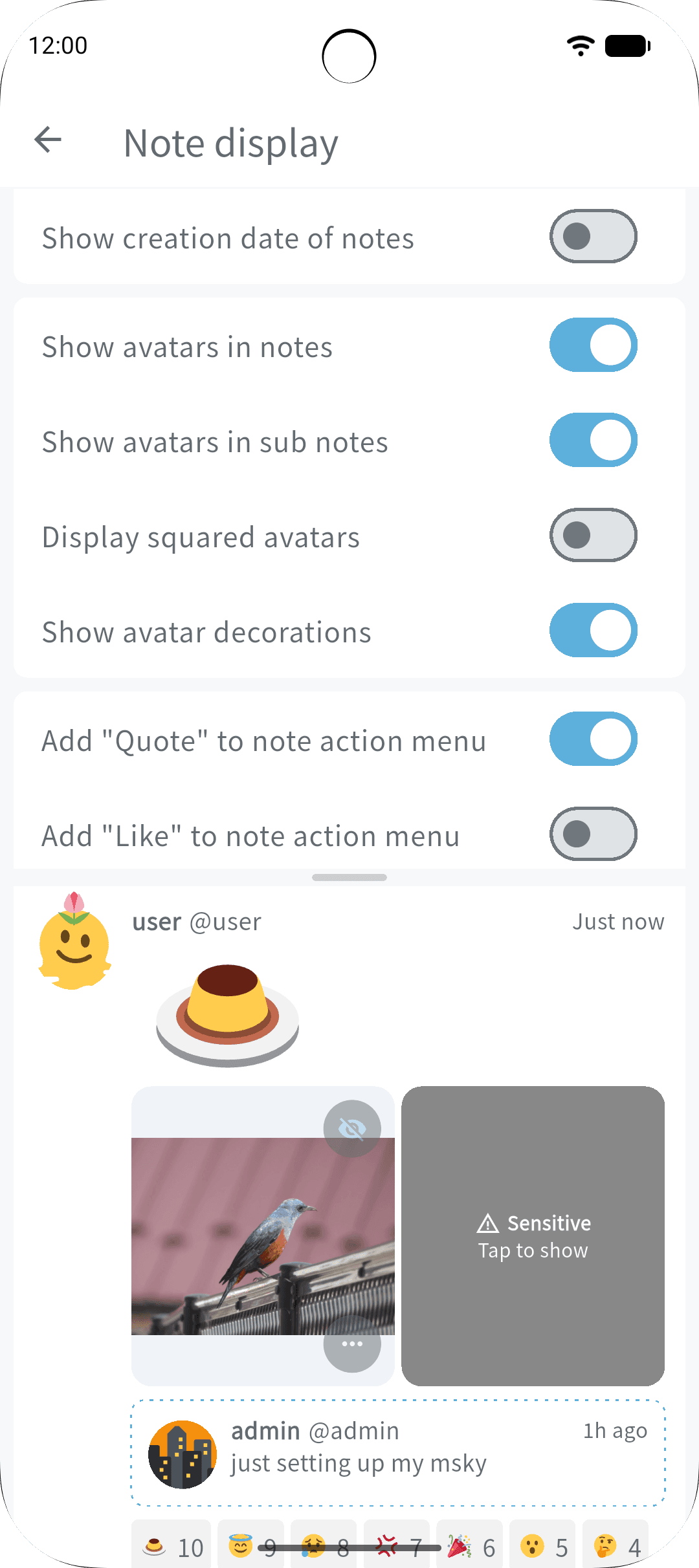 Скриншот 5 — Aria for Misskey