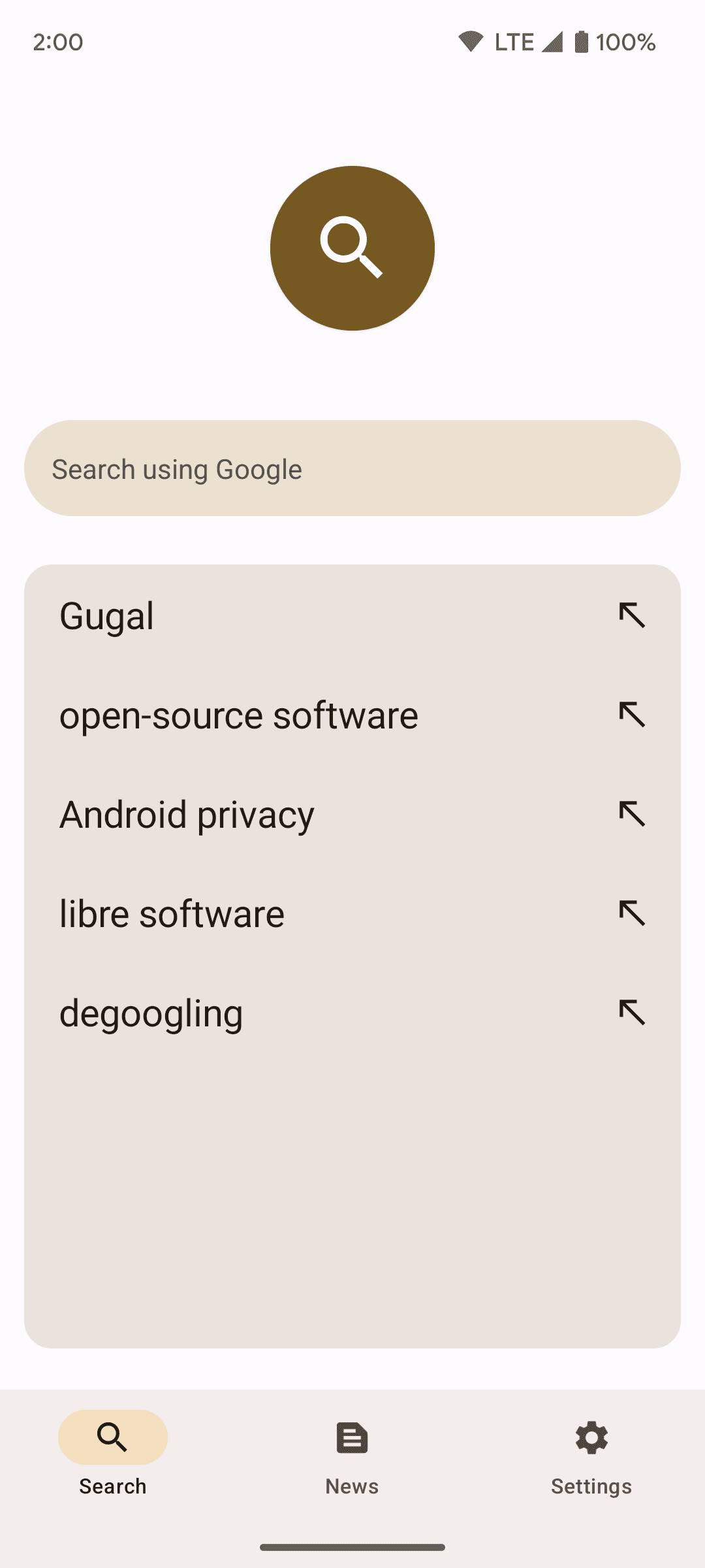Скриншот 1 — Gugal